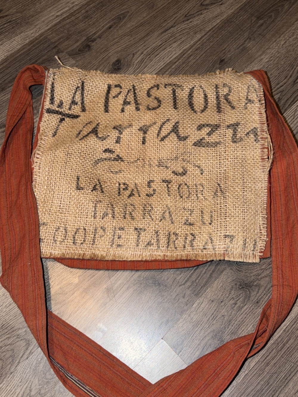 La Pastora Coffee Sack Messenger Bag | Y2K Boho Shoulder Bag